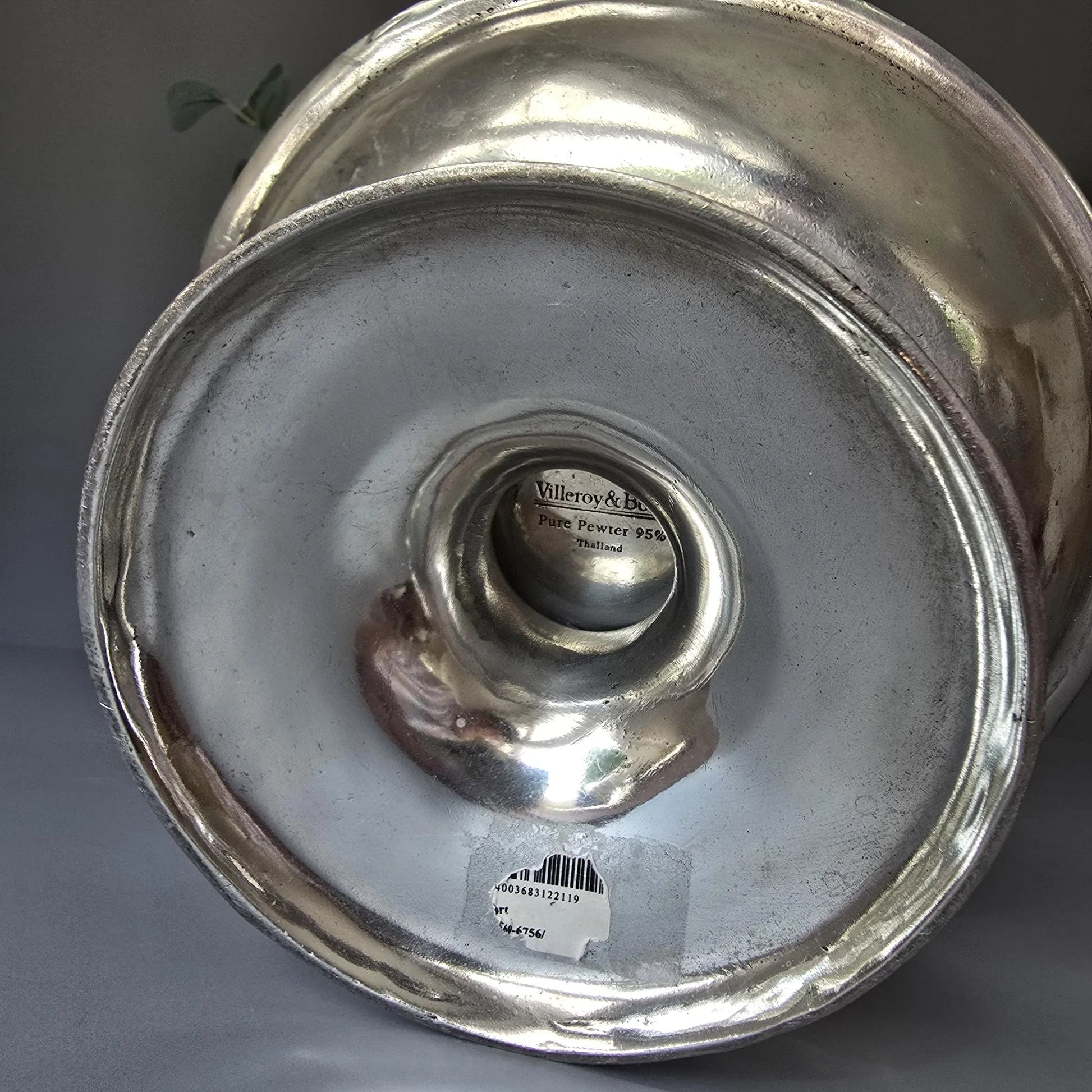 Schale auf Fuß - Villeroy & Boch - Zinn - Obstschale