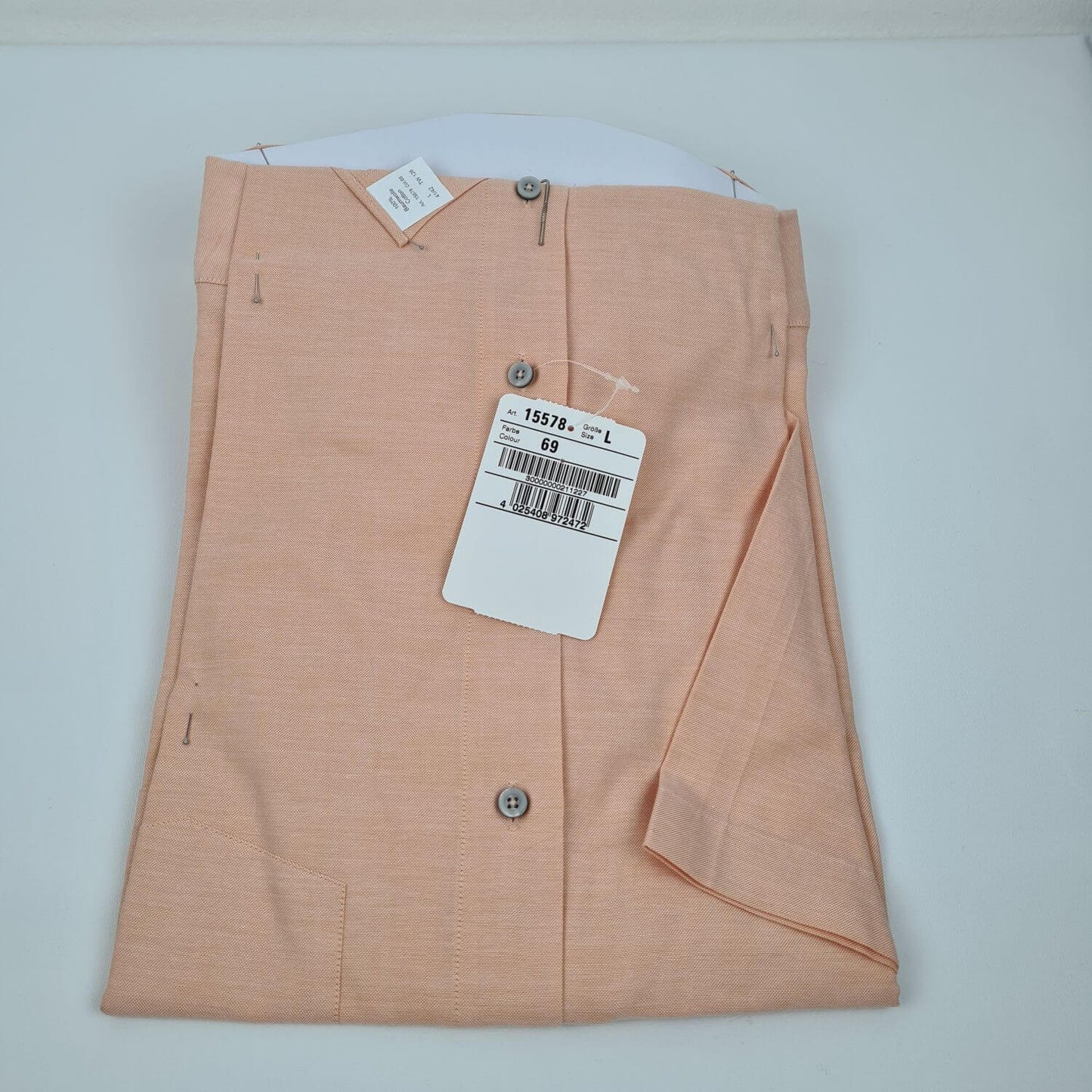 Vintage Oberhemd Lachsfarben - Dornbusch Größe L