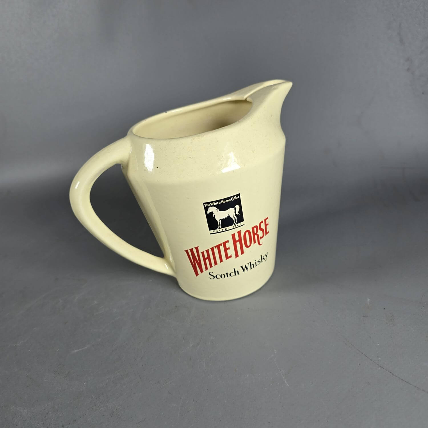 Wasserkanne White Horse Scotch Whisky - wohl 1970er Jahren