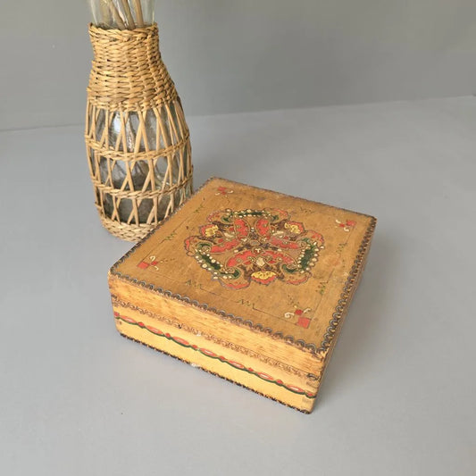 Holzdose - Schatulle - Holzbox - 1958 - Schatzkiste