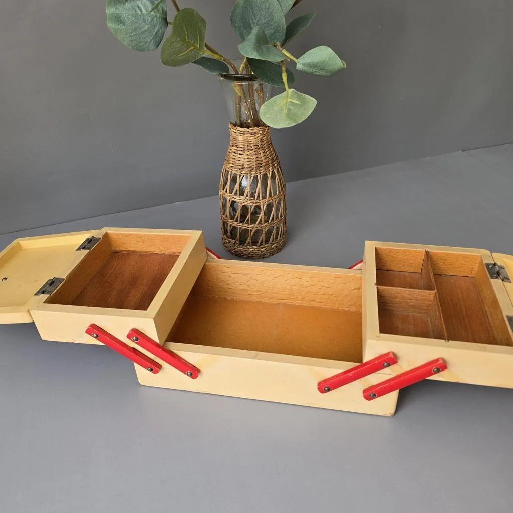 Nähkästchen aus den 50ern - Vintage Nähkasten - Aufbewahrung für Nähzeug