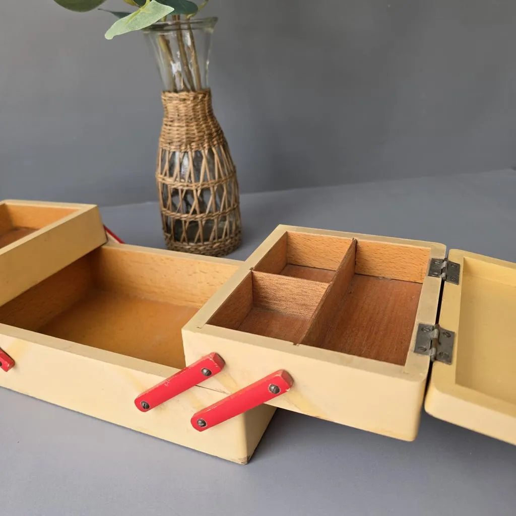 Nähkästchen aus den 50ern - Vintage Nähkasten - Aufbewahrung für Nähzeug