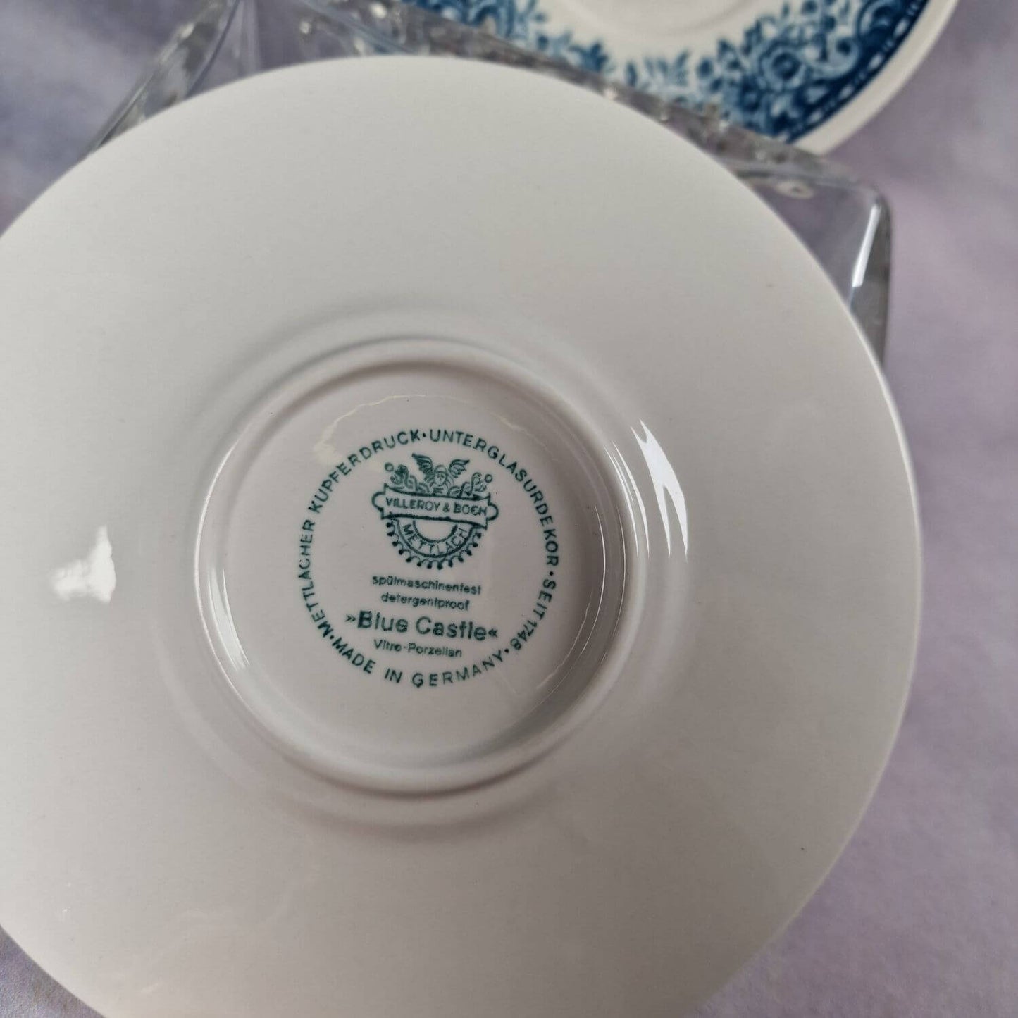 Villeroy & Boch Blue Castle - 2 Unterteller für Kaffeetasse - Untertassen