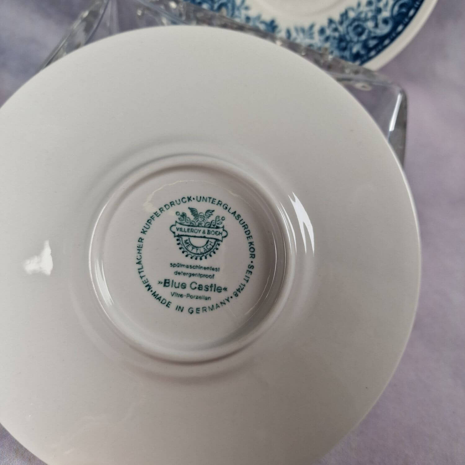 Villeroy & Boch Blue Castle - 2 Unterteller für Kaffeetasse - Untertassen