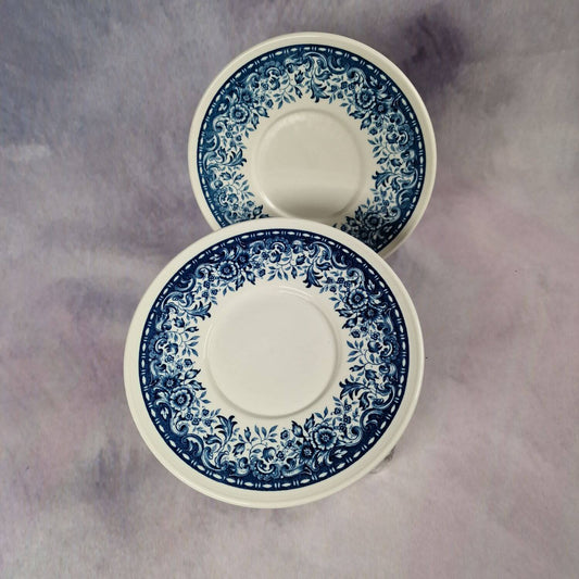Villeroy & Boch Blue Castle - 2 Unterteller für Kaffeetasse - Untertassen