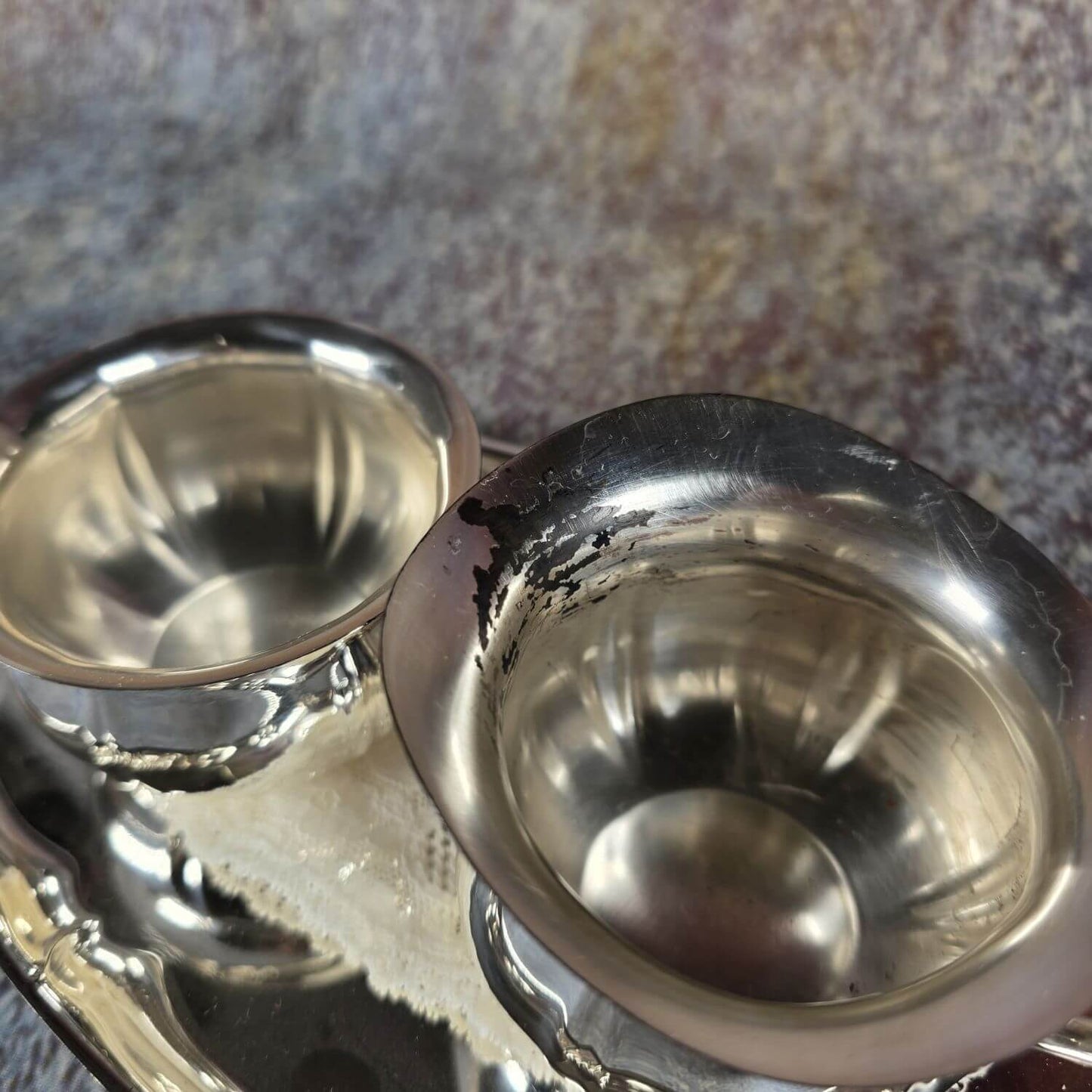 WMF Zucker und Milch - versilbert - auf Tablett