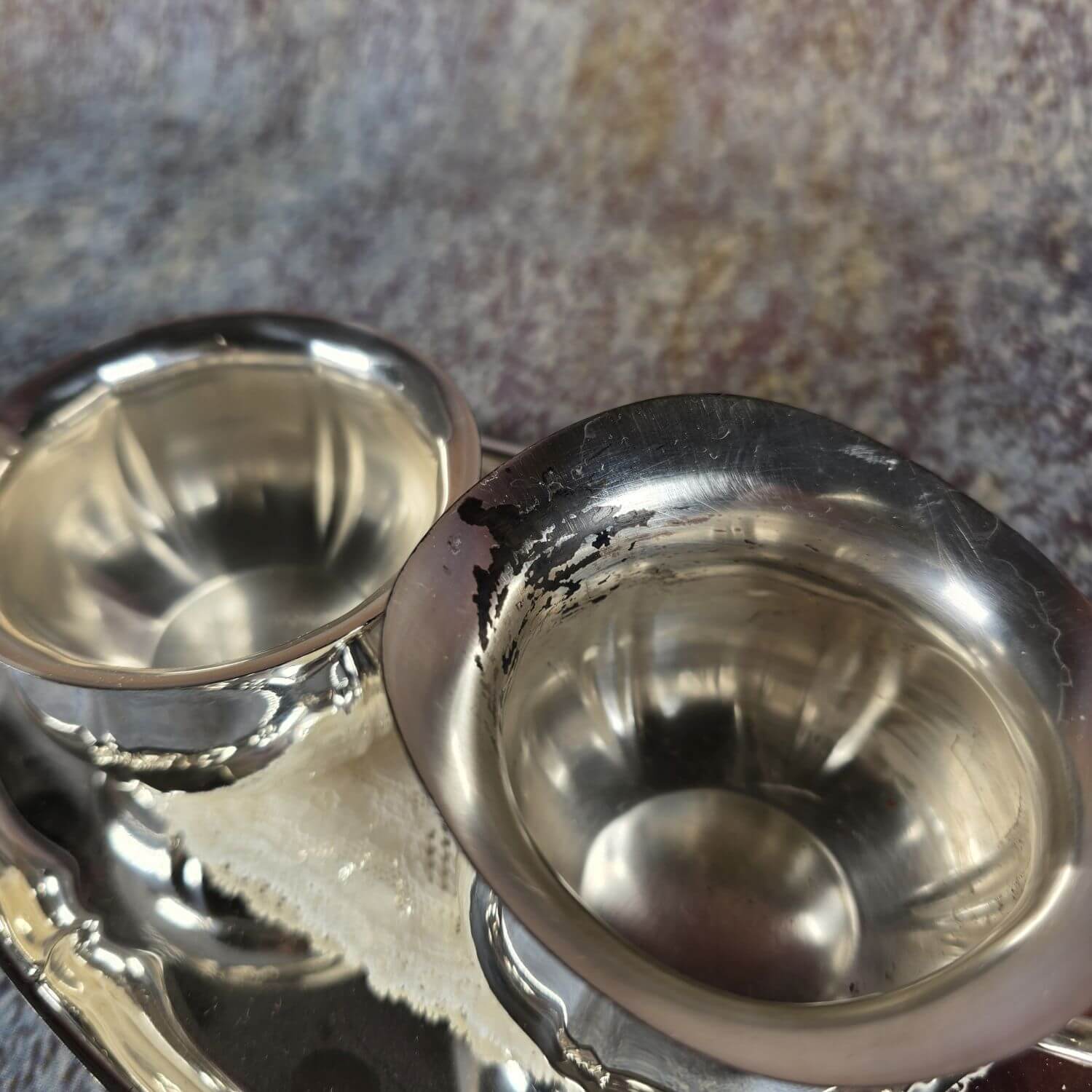 WMF Zucker und Milch - versilbert - auf Tablett