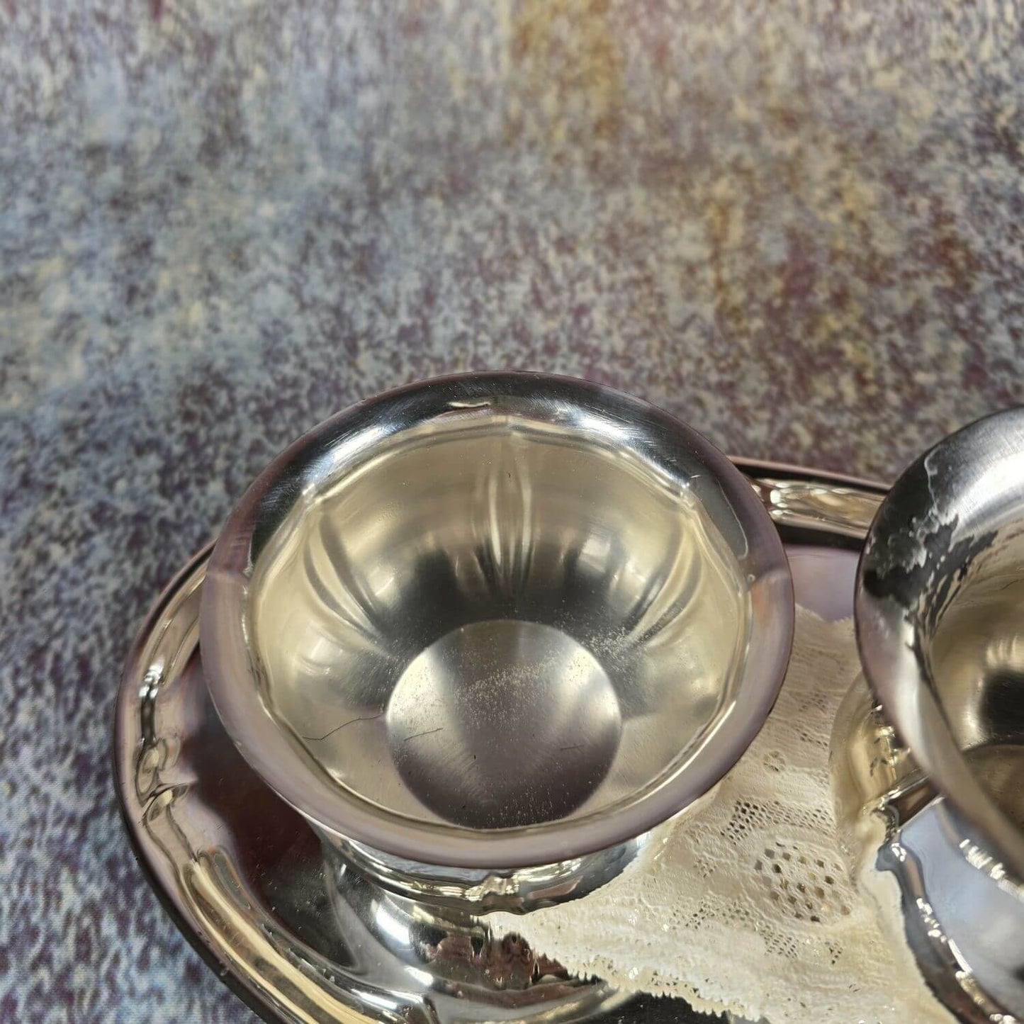 WMF Zucker und Milch - versilbert - auf Tablett