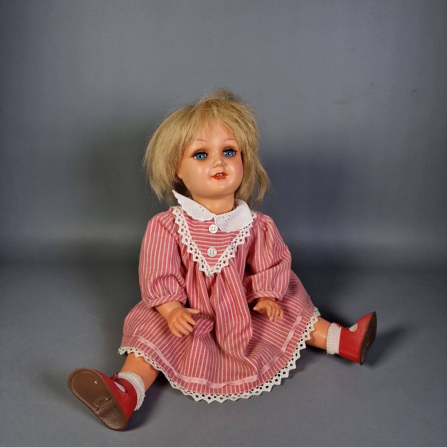 Alte Wernicke Nicaput Puppe mit Schlafaugen