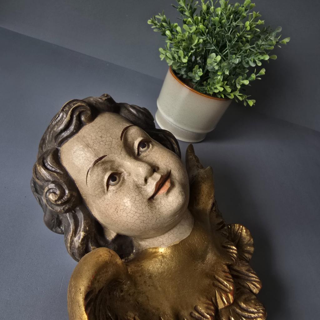 Geschnitzte Putte - Putto - Barockengel