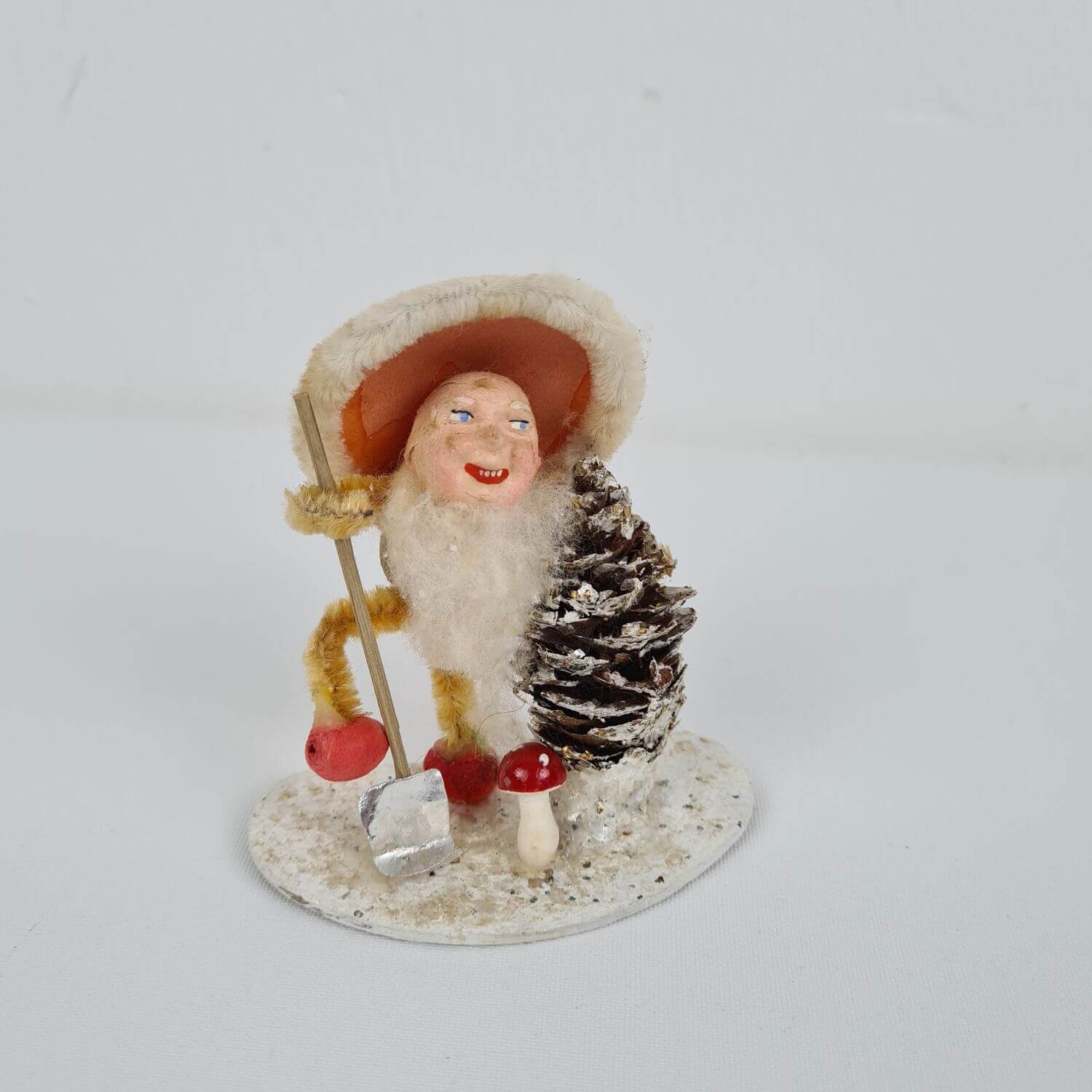 Altes Vintage Zapfenmänchen - Wichtel - Weihnachtswichtel