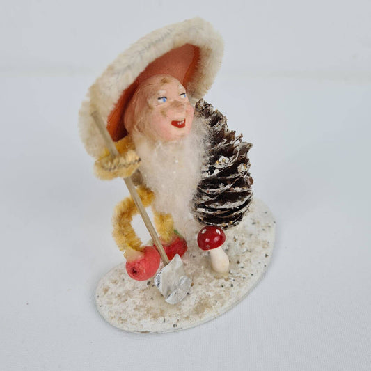 Altes Vintage Zapfenmänchen - Wichtel - Weihnachtswichtel