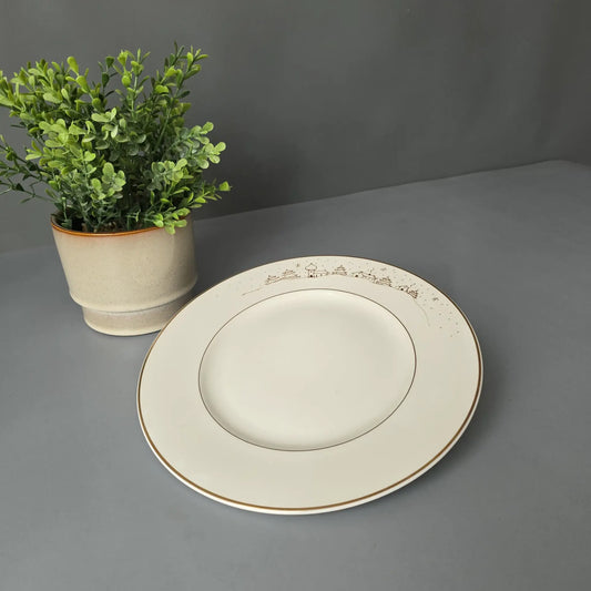 6 Kuchenteller - tiefe Teller - Heinrich - Villeroy & Boch - Bone China Royal Gold