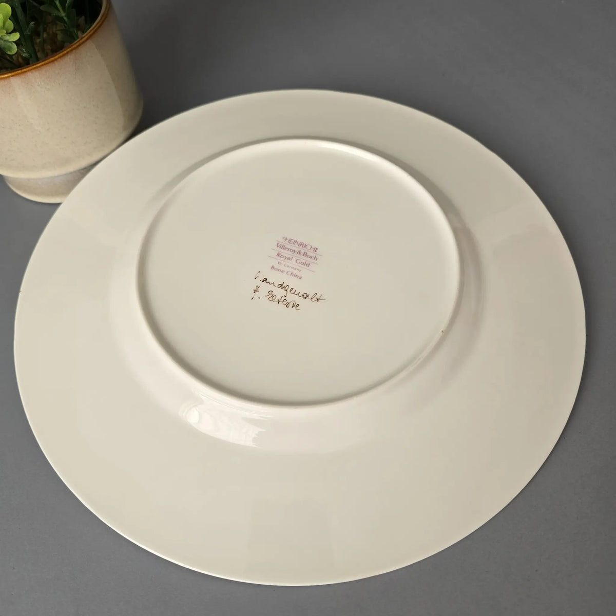 6 Speiseteller - flache Teller - Heinrich - Villeroy & Boch - Bone China Royal Gold