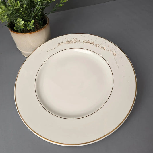 6 Speiseteller - flache Teller - Heinrich - Villeroy & Boch - Bone China Royal Gold