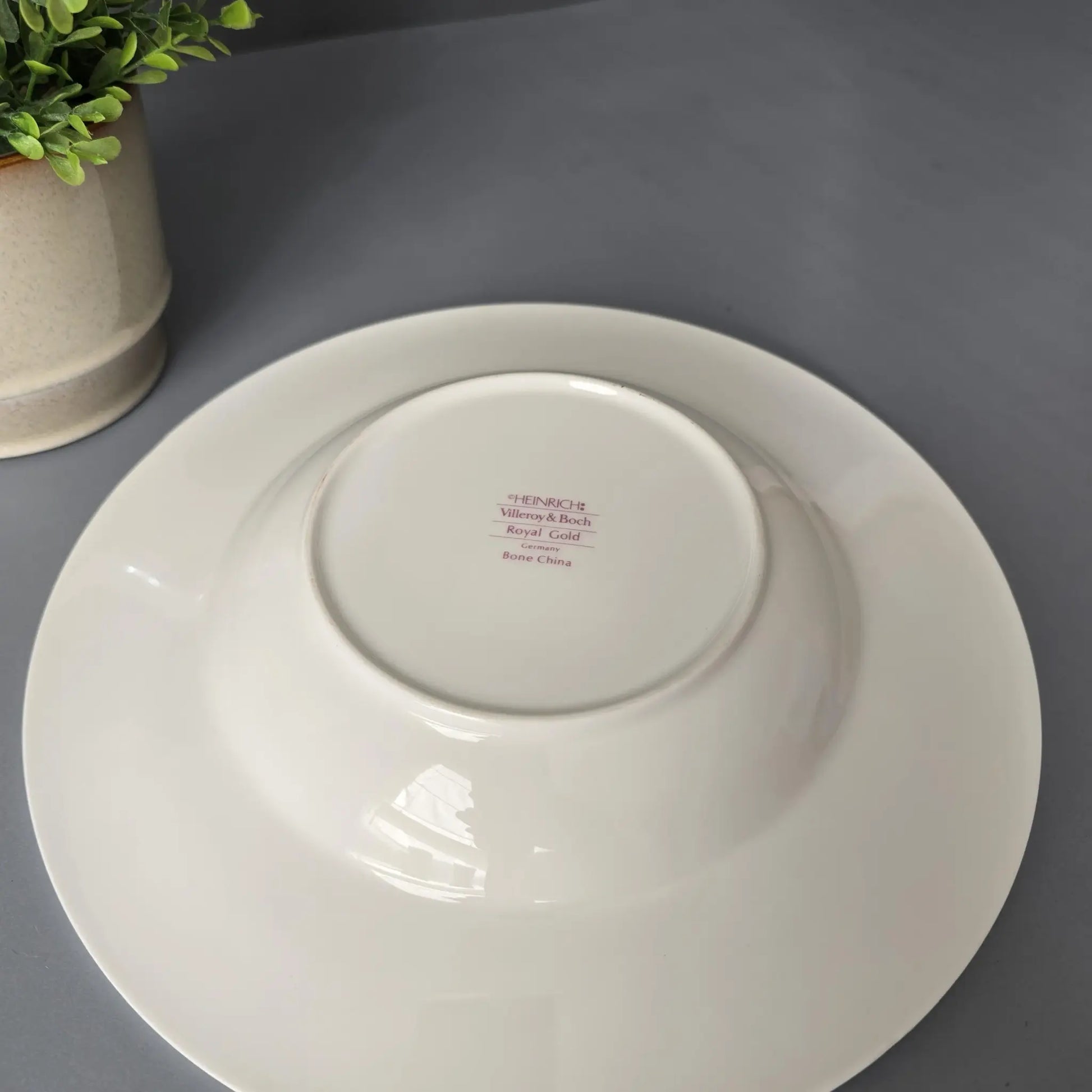 6 Suppenteller - tiefe Teller - Heinrich - Villeroy & Boch - Bone China Royal Gold