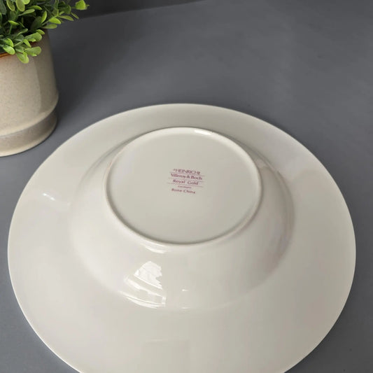 6 Suppenteller - tiefe Teller - Heinrich - Villeroy & Boch - Bone China Royal Gold