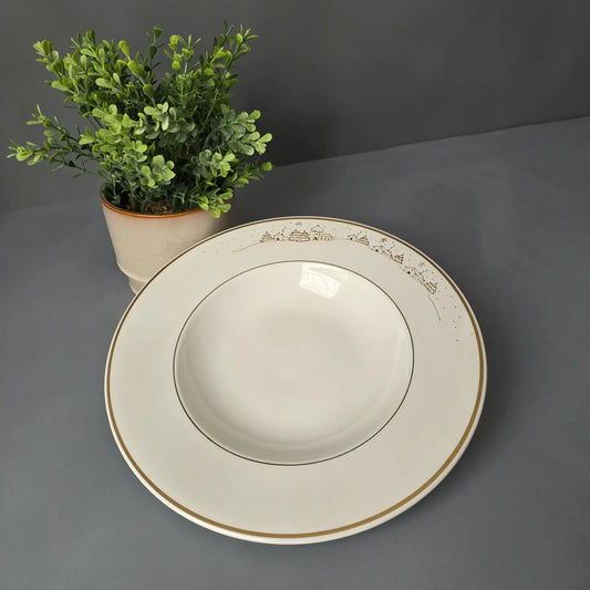 6 Suppenteller - tiefe Teller - Heinrich - Villeroy & Boch - Bone China Royal Gold