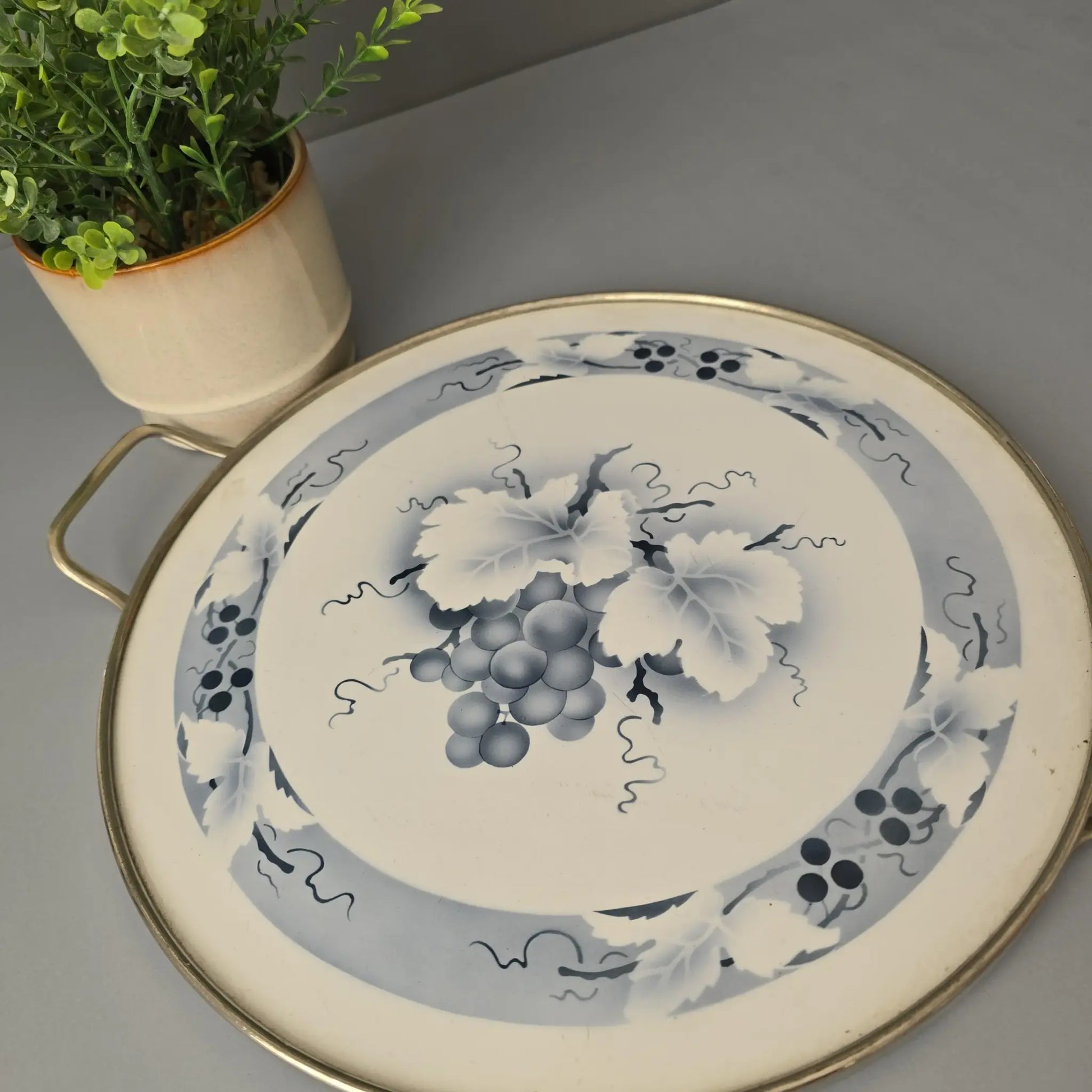 Art Deco Tortenplate mit Spritzdekor- Theodor Paetsch